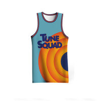 Tune Squad Basketball Jerseys For Men Uniform Full Sublimation Customizable Space Jam 2 Sleeveless Sportwear Tracksuits Unisex