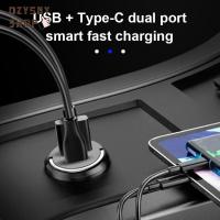 DZYSGY เครื่องชาร์จ USB รถชาร์จเร็วพิเศษ,PD30W เร็วพิเศษ + USB-A QC3.0/USB-C อะแดปเตอร์ไฟแช็คชาร์จโทรศัพท์ในรถยนต์รถอะลูมิเนียมอัลลอยด์ใช้งานได้รถชาร์จไฟมาก