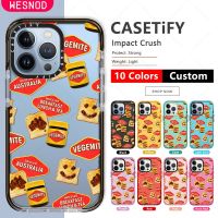 【Great. Cell phone case】 แฟชั่นโปร่งใสกันกระแทก Vegemite Bread Medley เคสสติกเกอร์สำหรับ IPhone 7 8 Plus 11 12 Pro 14 13 Mini X Xs Max Xr เคสเคสกันกระแทกเคสมือถือ TPU สีใสบางเฉียบนิ่ม