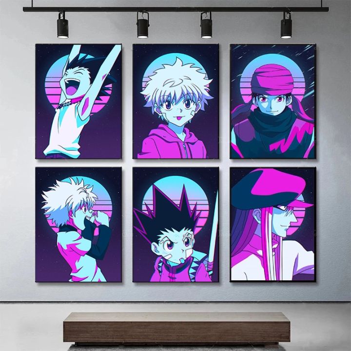 japanese-anime-canvas-painting-hunter-x-hunter-gon-freecss-killua-zoldyck-posters-print-mural-pictures-wall-art-home-decor-gifts