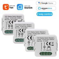 Tuya Smart ZigBee Switch Module 10A No Neutral Wire Required Smart Home DIY Light Breaker Work with Alexa Google Home