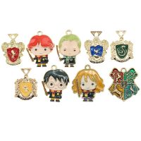 【CC】☄✼  10Pcs/lot Cartoon Boy Magician Enamel Charms Metal Pendant for Earring Findings Jewelry Making