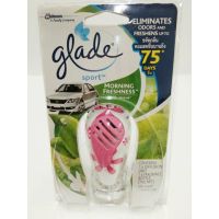 ?Glade เกลด สปอร์ต น้ำหอมปรับอากาศรถยนต์ กลิ่นมอร์นิ่ง เฟรชเนส 7มล. [ ลดราคากระหน่ำ ]