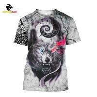 (All sizes are in stock)   Retro Mens T-shirt 3D Animal Print T-shirt Summer Hip Hop Top Large Short Sleeve T-shirt Mens Street Clothing  (You can customize the name and pattern for free)