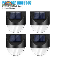 4 Packs LED Solar Wall Lights With 1.2V 600mAh Battery 22LM High Brightness Auto On/Off Dusk To Dawn Wall Lamp