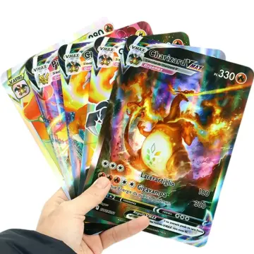 Giant Pokemon Cards 15*21cm Big Size Album Vmax Vstar GX Jumbo Letters  Oversized Arceus Pikachu Charizard Rainbow Card Folder