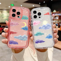 เคสซิลิโคนกันกระแทกกันการตกสำหรับ VIVO Y35 Y02S Y16 Y22S Y21S Y21 Y20 Y20S Y33S Y02 Y12 Y15 Y17 Y15S Y12S Y33T T1X Paiting Saturn Moon รองรับการกระแทกเคสกันกระแทก