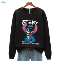 New Spring Autumn Cute Kawaii Sweatshirt Stitch for Ladies Long Sleeve Fleece Black Pink 2021 Fashion Women Pullover Tops