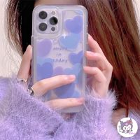 Casing เคสโทรศัพท์มือถือ Tpu นิ่ม กันกระแทก ป้องกันเลนส์ ลายหัวใจ แฟชั่น สําหรับ iPhone 13 12 11 Pro Max SE2020 X Xr Xs Max 7 8 Plus