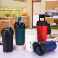 Mini 400ml Double Layer 304 Stainless Steel Insulated Straw Bottle Baby Travel Thermos Bottles Children Coffee Mugs Vacuum Flask