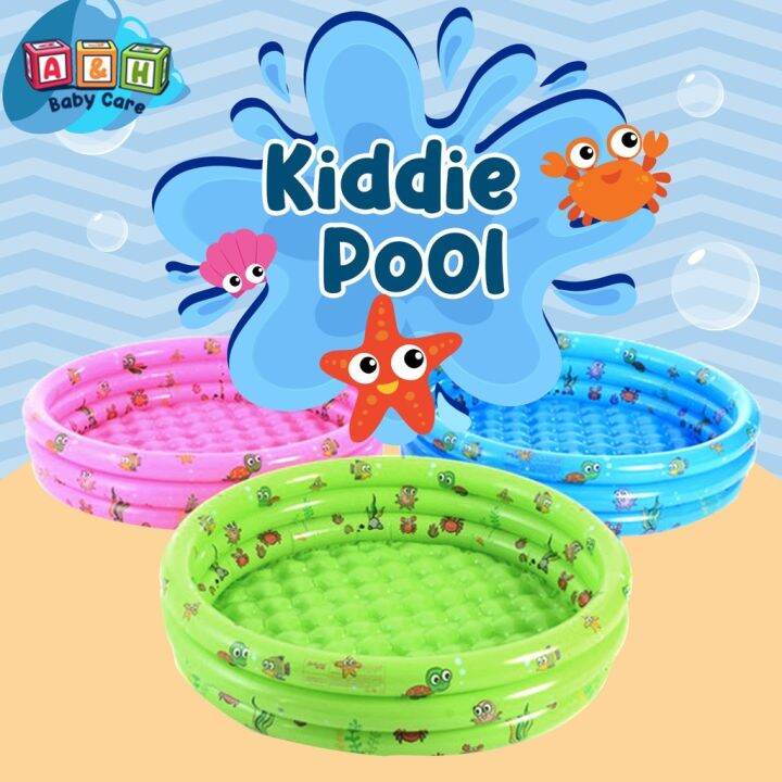 Inflatable Kiddie Pool 3 ring outdoor pool Lazada PH