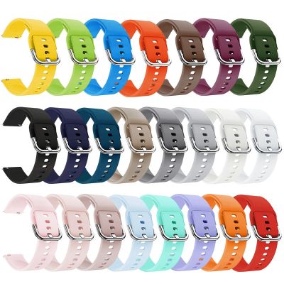 Gelang Silikon 20Mm 22Mm untuk Jam Tangan Samsung Galaxy Aktif 2 Jam Tangan 3 45Mm 42Mm Gear S3 Tali Gelang Jam untuk Amazfit Bip