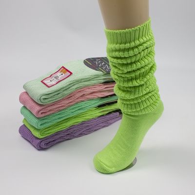 【LZ】◇◈☬  Jk uniforme solto meias rosa verde anime cosplay feminino slouch meias menina meia perna