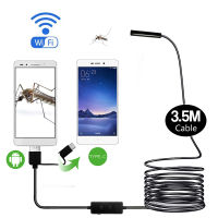 F160 3.5m soft cable wireless 3 in 1 endoscope inspection camera wifi micro usb borescope type-c endoscope camera android