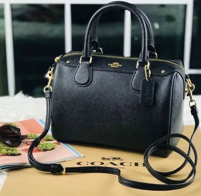 Coach Crossgrain Mini Bennett Satchel - Black