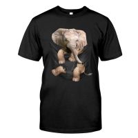 Cloocl The Elephant Pure Cotton Tshirt Little Elephant Pocket Print Cool Shirt Tee