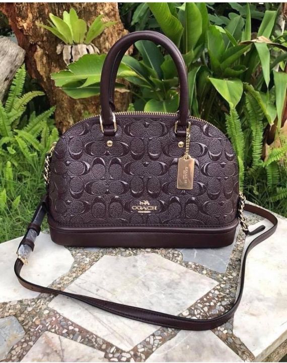 COACH F55450 - MINI SIERRA SATCHEL IN SIGNATURE DEBOSSED PATENT