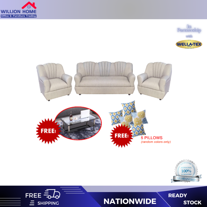 WILLION HOME AND OFFICE FURNITURE TRADING CAROL 311 SOFA with FREE