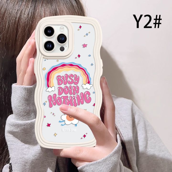 เคส-hp-vivo-y02-y16-v25e-v27e-y17-y22s-y35-y01-y21t-y21s-y33s-y12-y19-y15-y30-y50-y12s-y11รุ้งรูปแบบอักษรภาษาอังกฤษเย็บ-y12a-caiweiqi