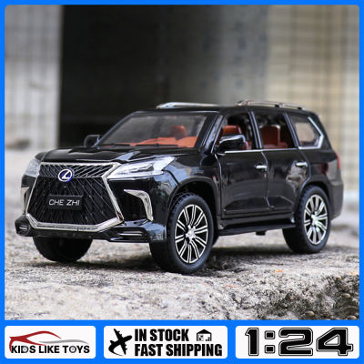 รถบรรทุกโมเดลรถยนต์สำหรับยานพาหนะ Kids Toys รถ Lexus LX570 Suv ของเล่นอัลลอยโลหะรถเก็บสะสมงานอดิเรก