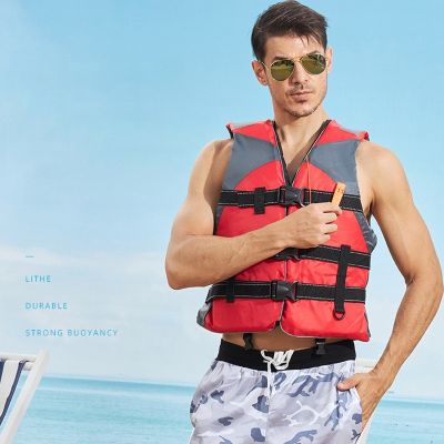 Neoprene life jacket the fishing vest water jacket sport adult children life vest clothes swim skating ski rescue boats drifting  Life Jackets