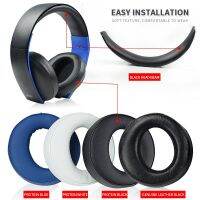 Ear Pads Cushion headband For SONY PS3 PS4 Gold Wireless Stereo Headset CECHYA-0083(L+R)- Jet Black [Old Model]