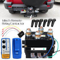 12V 250400A Winch Remote Contactor Winch Control Solenoid Relay Twin Wireless Remote Recovery Car Motorcycle Accessories