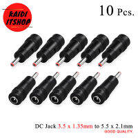 (10 ชิ้น) DC Jack ตัวแปลง 3.5x1.35mm male to 5.5x2.1mm female jack DC Power