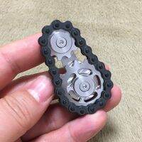 2023 New Black Gear Alloy Version Chain Fingertip Gyroscope Decompression Toys Boys Toys Birthday Gift