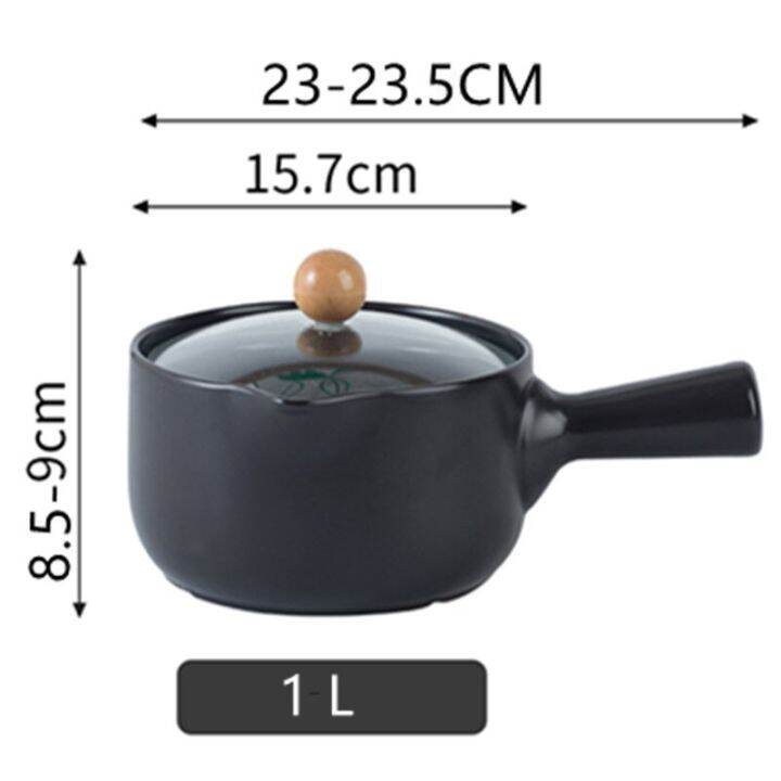 Ceramic Stew Pot Milk Soup Gas Cooker Heat Resistant Noodle Japanese