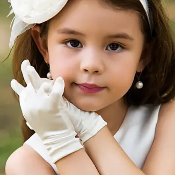 Childrens white best sale gloves