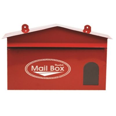 สินค้าใหม่ Mail Box ตู้จดหมาย ตู้รับจดหมาย สีแดง Hanabishi รุ่น LT-02 กล่องจดหมายสวยๆ ตู้จดหมายสวยๆ