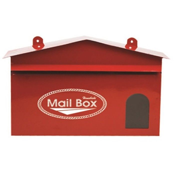 สินค้าใหม่-mail-box-ตู้จดหมาย-ตู้รับจดหมาย-สีแดง-hanabishi-รุ่น-lt-02-กล่องจดหมายสวยๆ-ตู้จดหมายสวยๆ