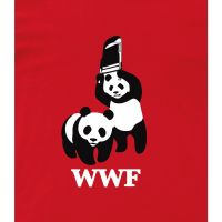 ?new tshirt? WWF PANDA FIGHT T-SHIRT (Parody) พร้อมสำหรับการจัดส่ง??