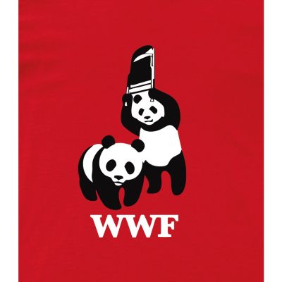 WWF PANDA FIGHT T-SHIRT (Parody)