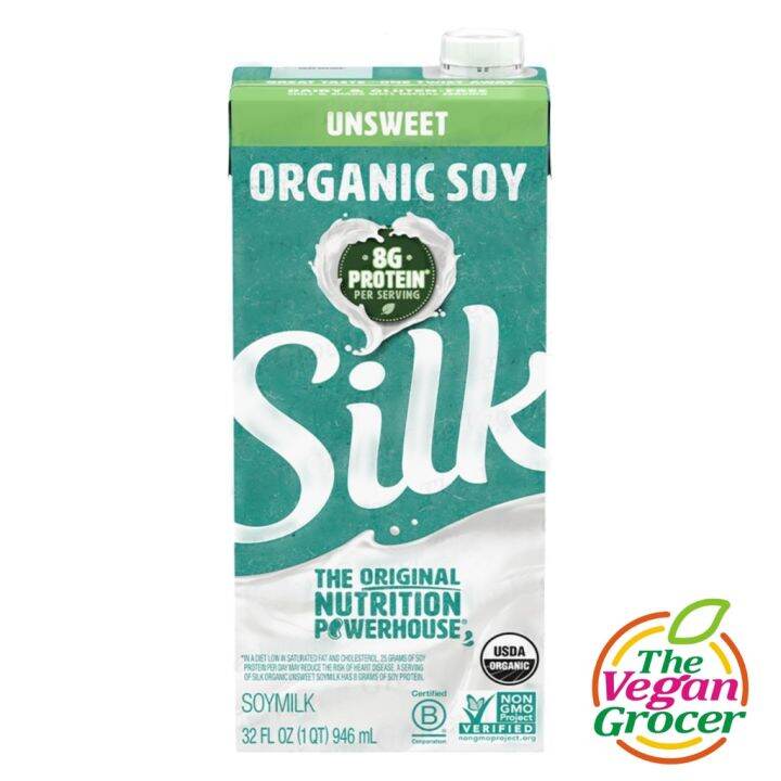 Silk Vegan Soy Milk Unsweetened 946mL Lazada PH