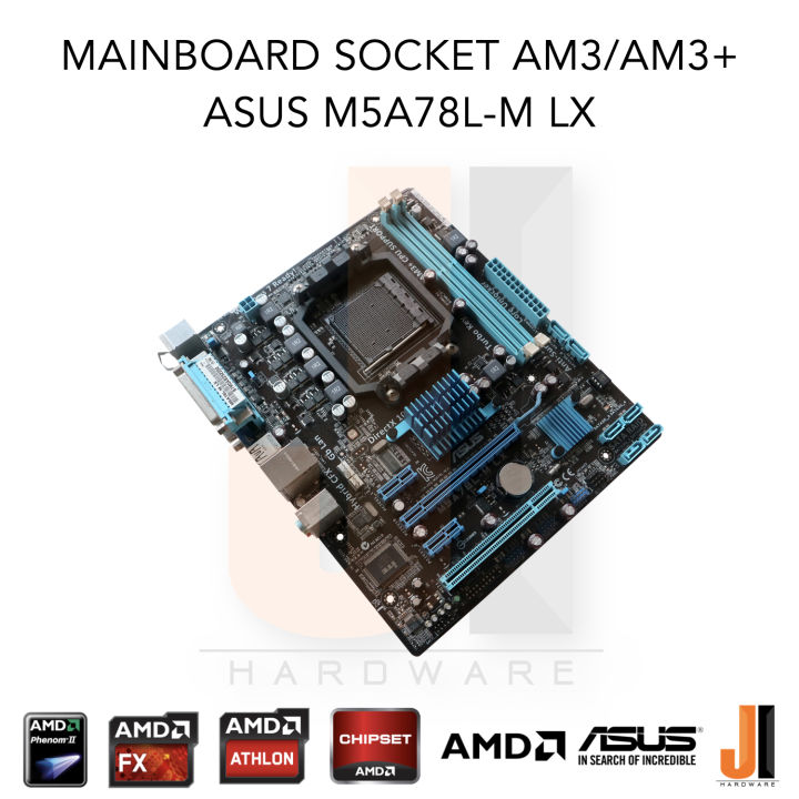 mainboard-asus-m5a78l-m-lx-am3-am3-support-amd-fx-phenom-ii-athlon-ii-sempron-95-watts-tdp-สินค้ามือสองสภาพดีมีฝาหลังมีการรับประกัน