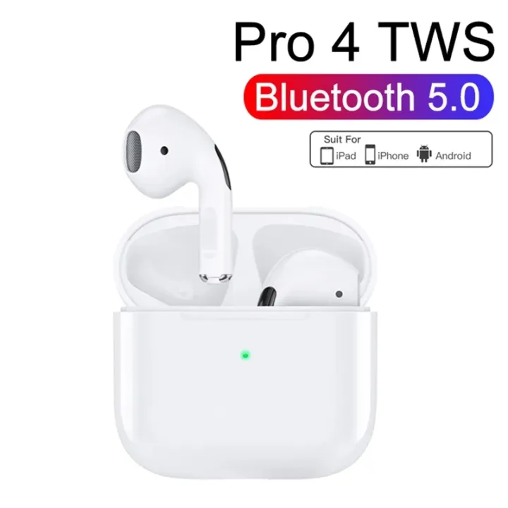 Pro 4 TWS Bluetooth 5.0 Earphones Wireless Headphones Hi-Fi Stereo ...