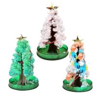 Growing Christmas Tree Paper Tree Flowering Magic Paper DIY Crystal Growing Ornaments Decoration Toy Novelty Christmas Gift Boys Girls Science Kits beautiful