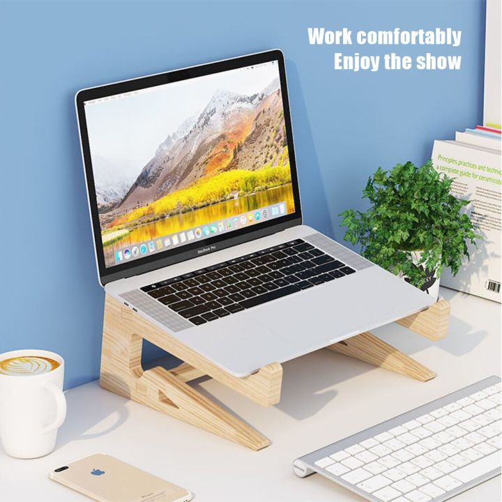 wood-laptop-stand-cooling-bracket-universal-for-15-17-inch-notebook-macbook-pro-air-ipad-pro-detachable-wooden-holder-mount-laptop-stands