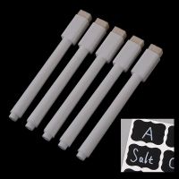 5Pcs Erasable White Liquid Chalk Pen/Marker For Glass Windows Chalkboard Erasable Blackboard Pen Key Chains