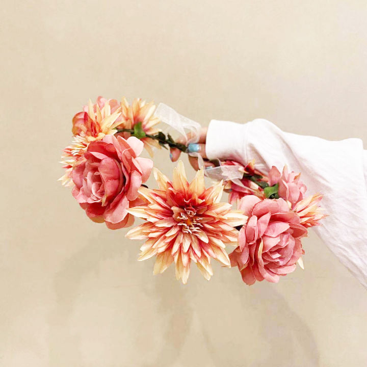 wreath-hairband-bride-photo-headwear-bohemian-headwear-simulation-wreath-wedding-garland-bridal-headdress