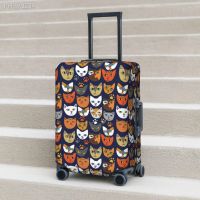 Everywhere Cat Suitcase Cover Funny Animal Pattern Travel Protector Flight Useful Luggage Case