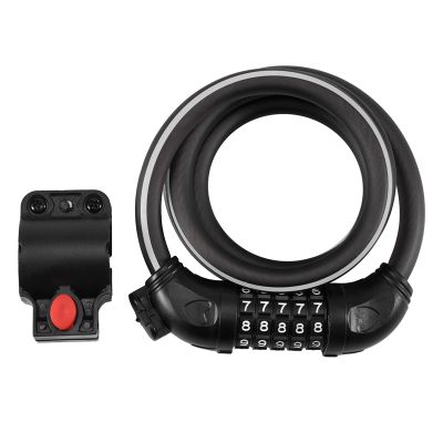 Bike Lock 5 Digit Code Combination Bicycle Security Lock Steel Cable Spiral Bike Cycling Bicycle Lock