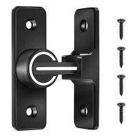 Barn Door Lock Hardware, 90 Degree Heavy Duty Gate Latches Flip Latch Safety Door Bolt Latch Lock