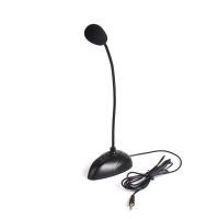 3.5mm Plug Stand Mini Studio Speech Microphone Gooseneck Wired Microphone Flexible for Computer PC Desktop Notebook Accessories