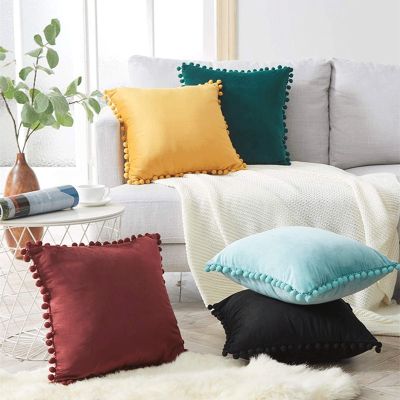 hot！【DT】♝  Soft Cushion Cover Pillows Throw Colors Luxury Room Sofa