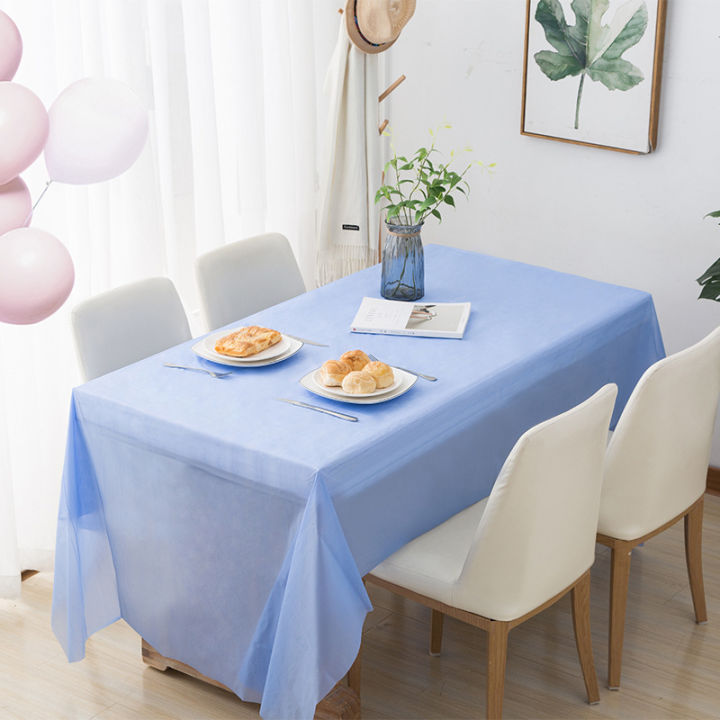 Table Cover (137*183cm) Dining 6 seaters Plastic Disposable Tablecloth ...