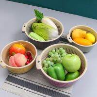 【CC】 Drain Basket Fruit Vegetable Washing Strainer Multi-purpose Storage Cleaning Accessories