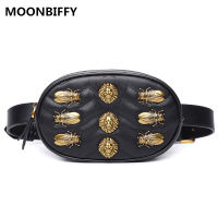 New Waist Bag Women Waist Fanny Packs Belt Bag Luxury Brand Leather Chest Handbag Rose Red Black Blue High Quality